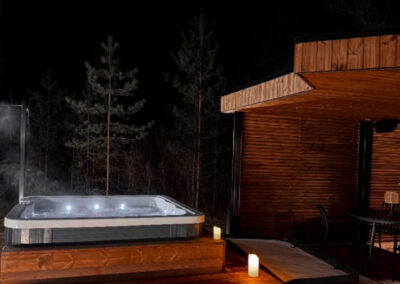 Jacuzzi villa terassil
